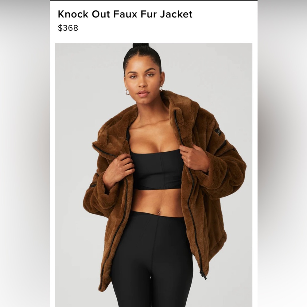 ALO Knockout Faux Fur Jacket